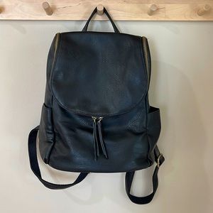 Leather backpack